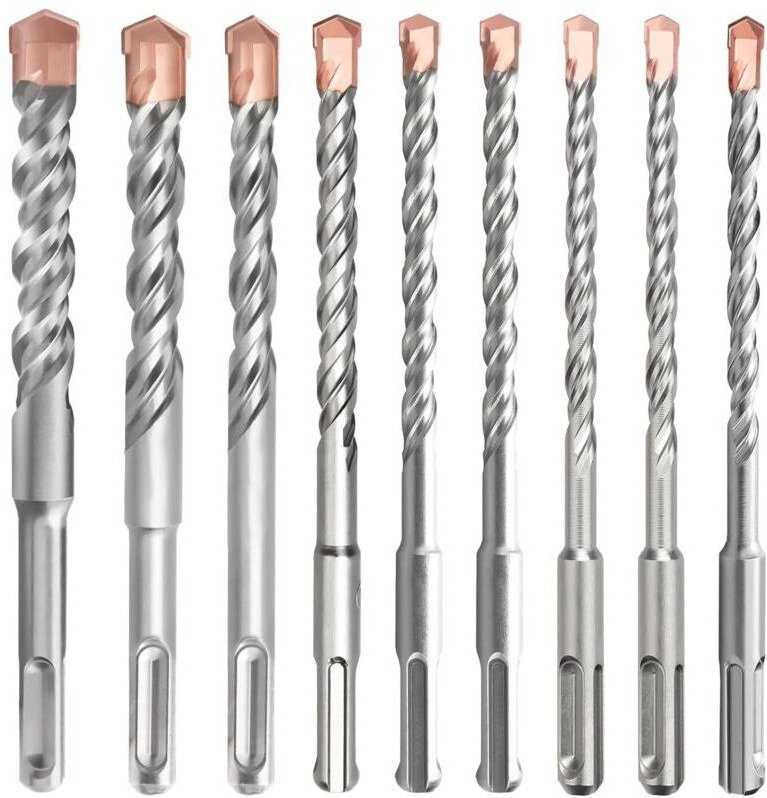 Set mit 9 Plus-Bohrern (5 mm–16 mm), Steinbohrer für Beton, Ziegel, Zement, Stein und Mauerwerk