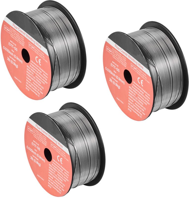 Mophorn Fülldraht MIG-Schweißdraht,0,9 mm E71T-GS 0,9 kg,Schweißdraht mit minimaler Spritzerbildung für vielseitige Schw...