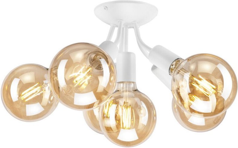 Lamkur Lighting - Lamkur Viggo Halbbündige Deckenleuchte mit mehreren Armen Weiß, 6x E27