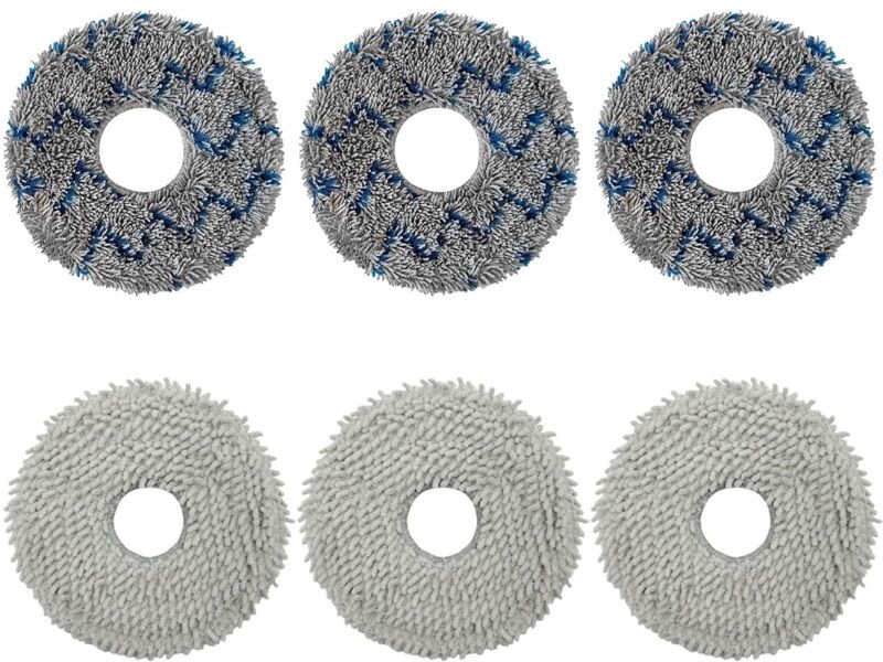 6 Reinigungstücher für Ecovacs Deebot T50 Pro Omni/N30 Pro Omni/T30 Pro/T30S/T20 Omni/T10 Omni/X1 Omni/X2 Omni Saugrobot...