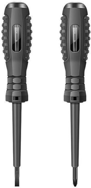 2-teiliger Spannungsprüfer, elektrischer Detektor, Schraubendreher-Prüfstift mit Neonröhre