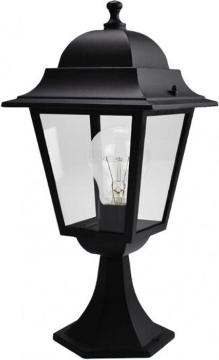 Fabrilamp - Spica 1xe27 Aluminium Außenwandleuchte schwarz ip44 46x21.5x21.5x21.5 cm