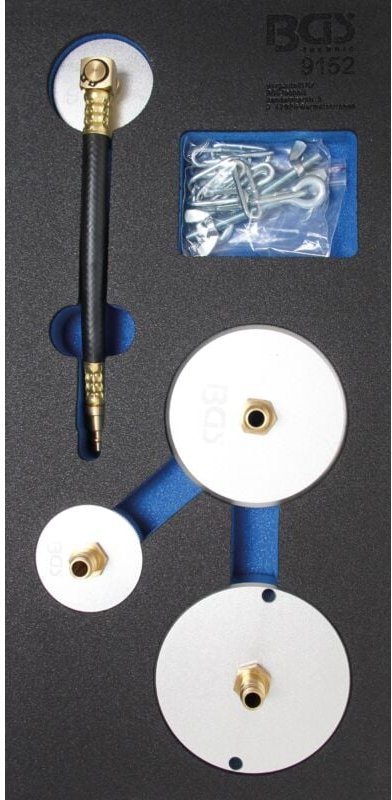 Werkstattwageneinlage 1/3: Adapter-Satz für Druckluft-Bremsenentlüfter 4-tlg.