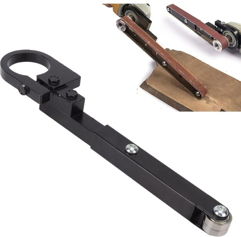 Elektrischer Bandschleifer-Aufsatz, Winkelschleifer-Adapter aus Stahl, passend für Winkelschleifer Modell 100 125, modif...