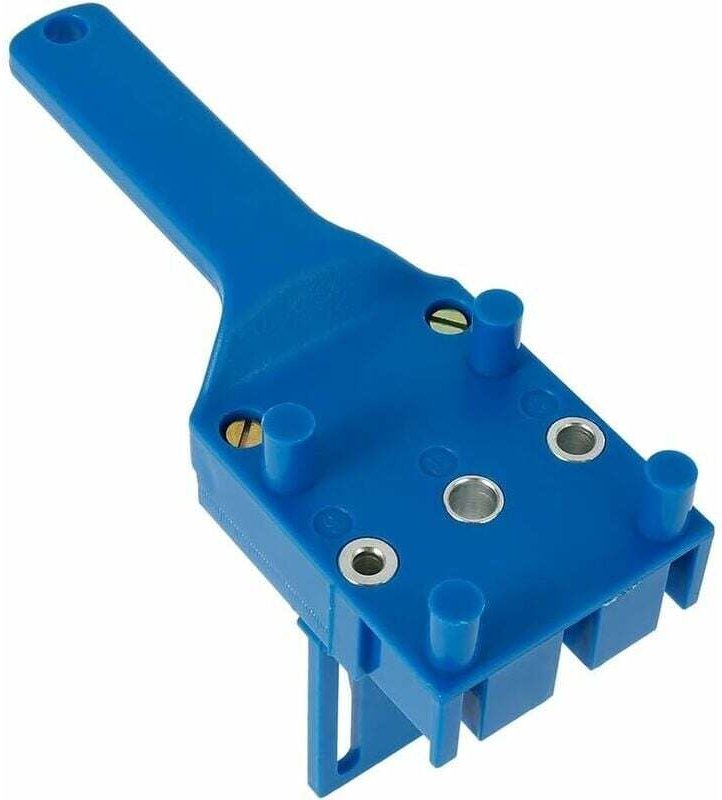 Ahlsen - Stück Dübellehre, Holzdübelbohrführung mit Parallelanschlag, Dübellehren-Set mit Dübelzentrierung 6 mm/8 mm/10 ...