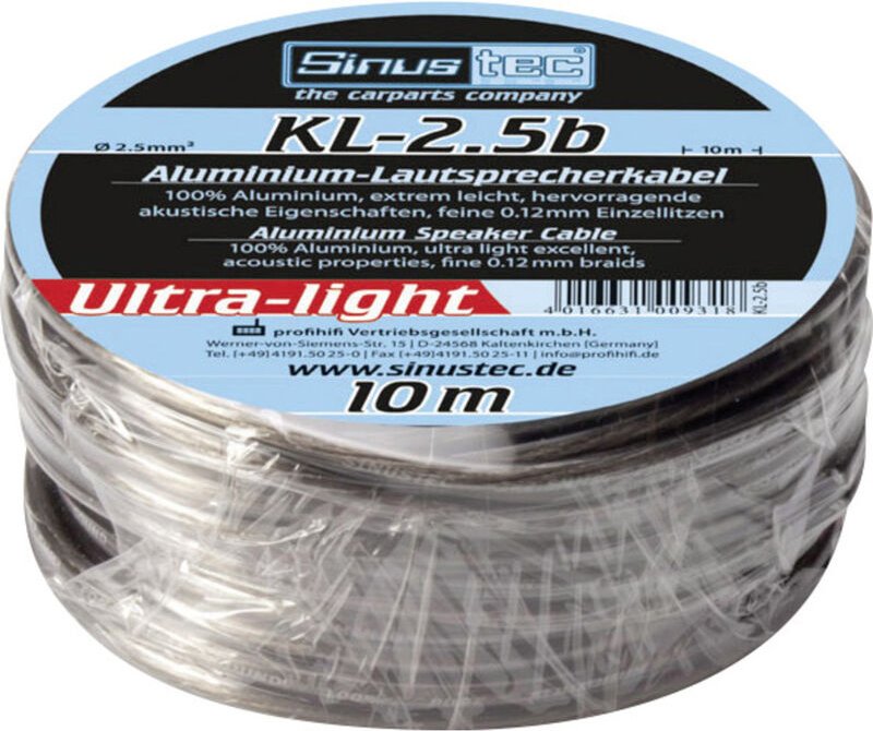 Sinustec KL-2,5b Car HiFi Endstufen-Anschluss-Set