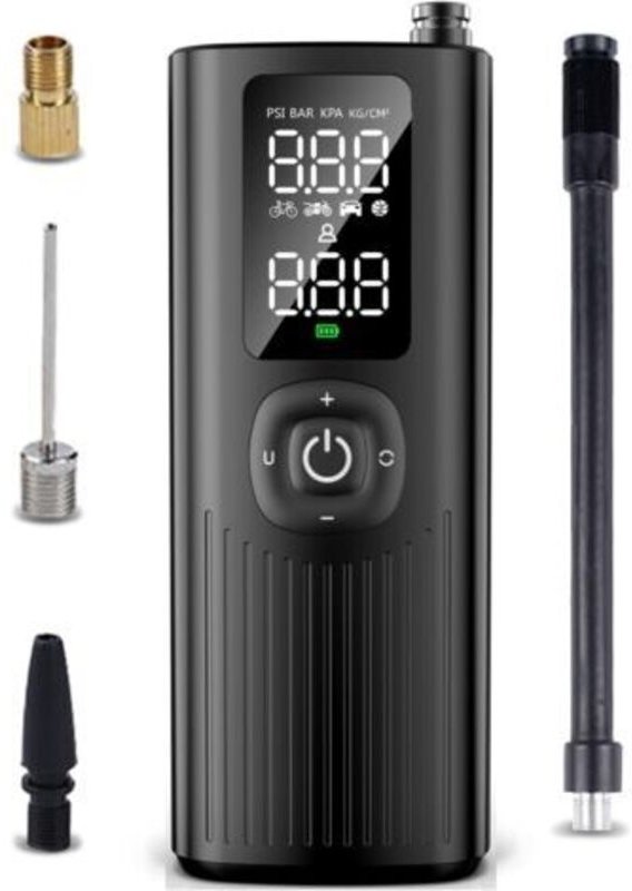 Tragbarer Luftkompressor für Autoreifen, Fahrräder, Motorräder, Ballons, 150 PSI elektrische Pumpe mit Manometer, einfac...