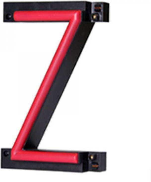 Greenice - Buchstaben led Neon z Breite 87Mm Höhe 161Mm Hintergrund 38Mm