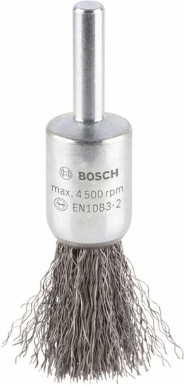 Bosch - Accessories Pinselbürste, gewellt, 0,2 mm, 15 mm, 4500 u/ min Schaft-Ø 6 mm 2608622114 1 St.