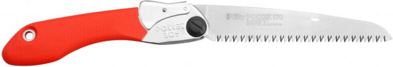 SILKY Pocketboy 170 Bügelsäge mit rotem Griff und breiten Zähnen