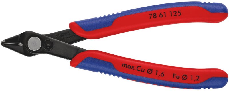 Knipex - 78 61 125 Electronic Super Knips mit Mehrko.-Hülle brüniert 125 mm