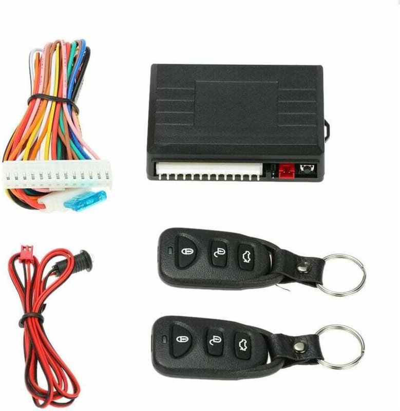 Universal Autotürschloss Kofferraumentriegelung Schlüsselloses Zugangssystem Zentralverriegelungssatz Mit Fernbedienung,...