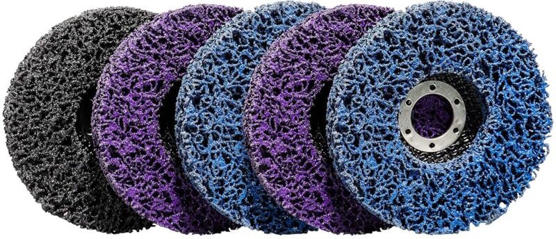 5 CSD-Reinigungsscheiben 115 mm für Nylon-Winkelschleifer zum Entfernen von Rost, Schweißnähten, Entfernen von Farbe, Ro...