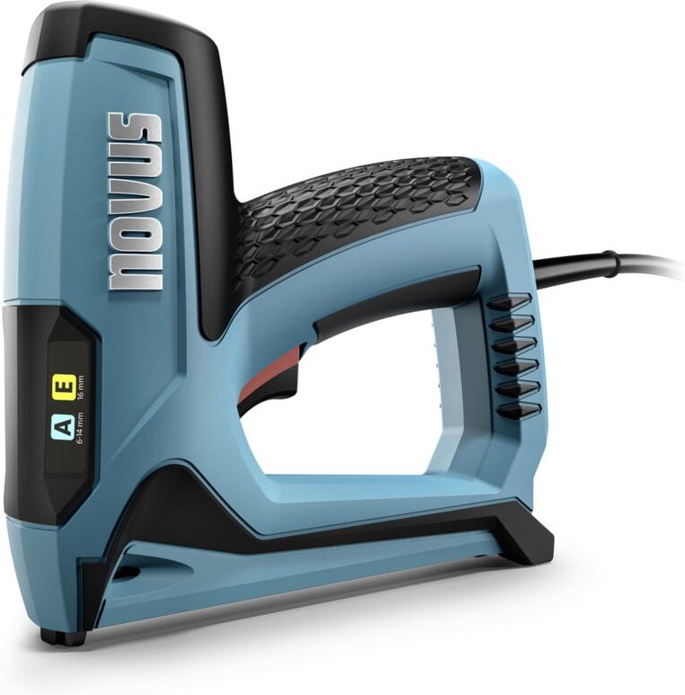 Novus Elektrotacker J-120 für Feindrahtklammern bis 14 mm und Nägel bis 16 mm Tacker