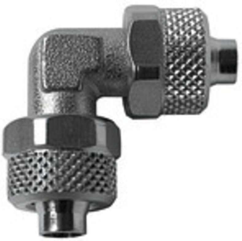 Winkelverbinder »value line«, für Schlauch 8/6, Messing vern. - Riegler