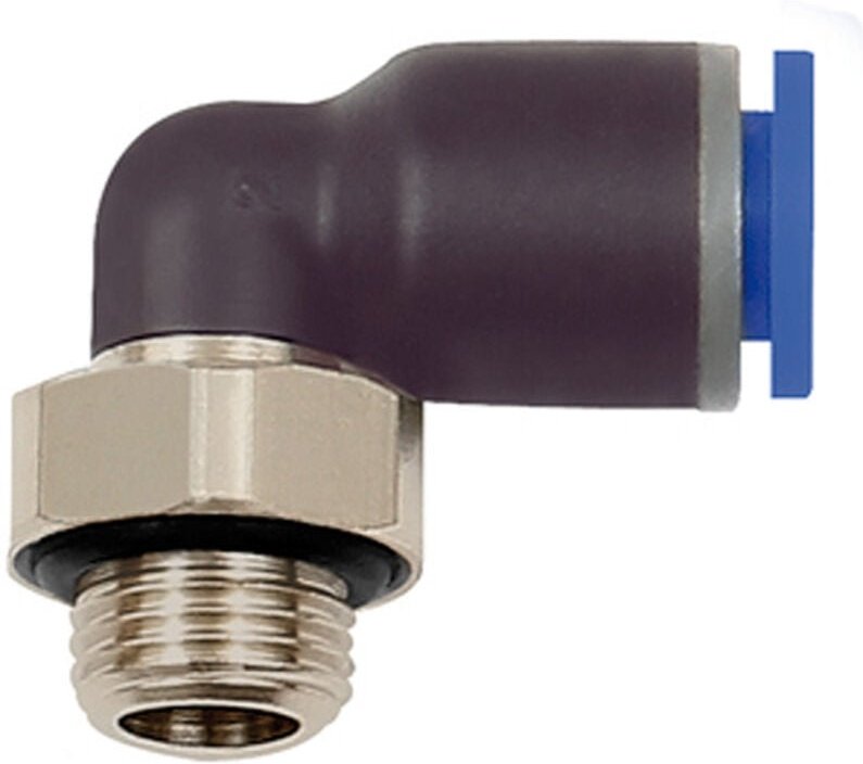 Riegler L-Steckverschraubung »Blaue Serie«, drehbar, G 1/8 außen, Ø 6 mm