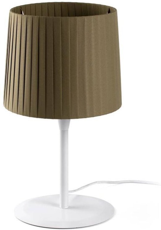 Samba Tischlampe weiß/Polyesterseide grün 64310-40