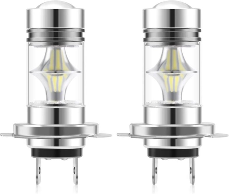 Tlily - 1 paar High Power led H7 Birne 100W 20LED Auto Nebel Licht Lampe Scheinwerfer 6000K Weiß