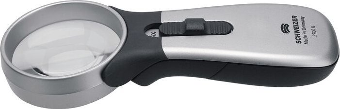 Schweitzer - Handleuchtlupe Tech-Line classic Vergr.4x led Linsen-D.55,0mm schweizer 90442