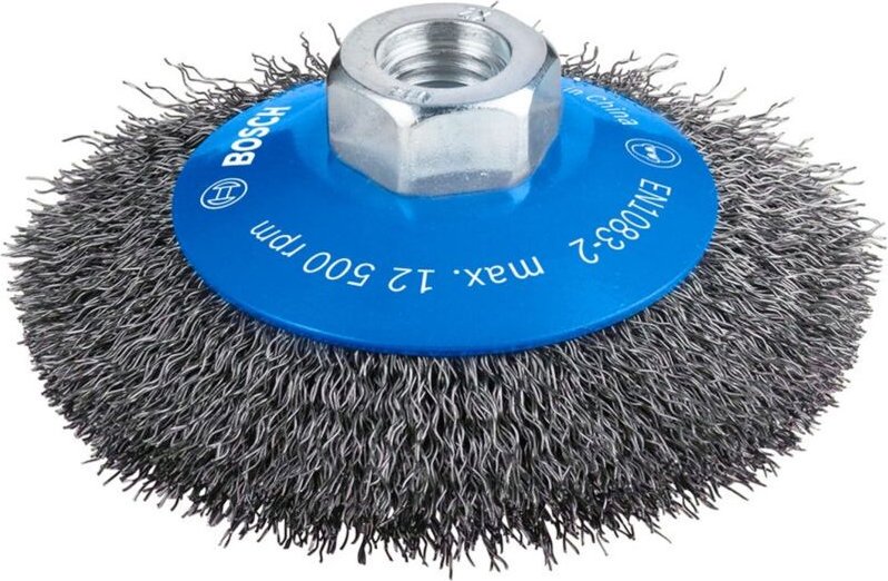 Accessories Kegelbürste Clean for Metal, gewellt, 100 mm, 0,3 mm, 12500 U/min, M14 2608622057 - Bosch