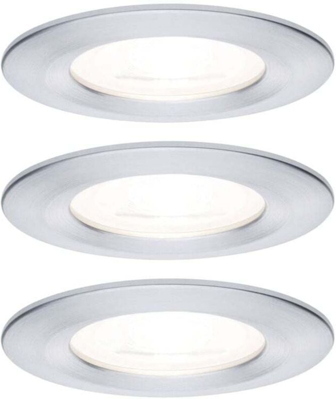 Thumbnail - Paulmann - led Einbauleuchte Nova 3x6,5W warmweiß Aluminium Deckenlampen & Kronleuchter