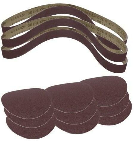 Schleifbänder / Schleifpapier Set 12-teilig für bts 700 - Scheppach