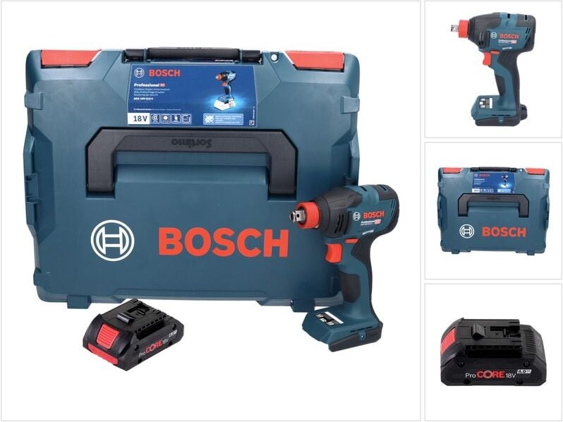 Bosch GDX 18V-210 C Professional Akku Drehschlagschrauber 18 V 210 Nm Brushless + 1x ProCORE Akku 4,0 Ah + Connectivity ...