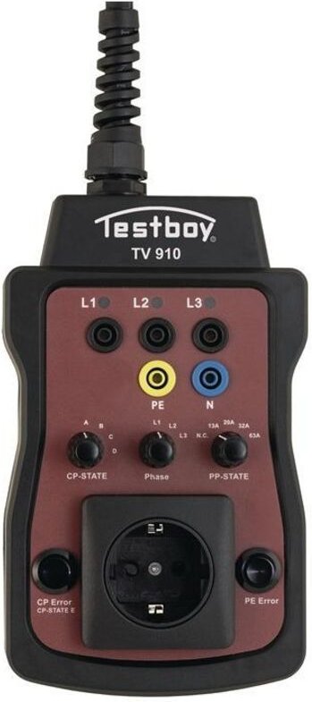 Ladesäulenprüfadapter TV 910 Ladesäulenprüfadapter L275xB240xH60mm