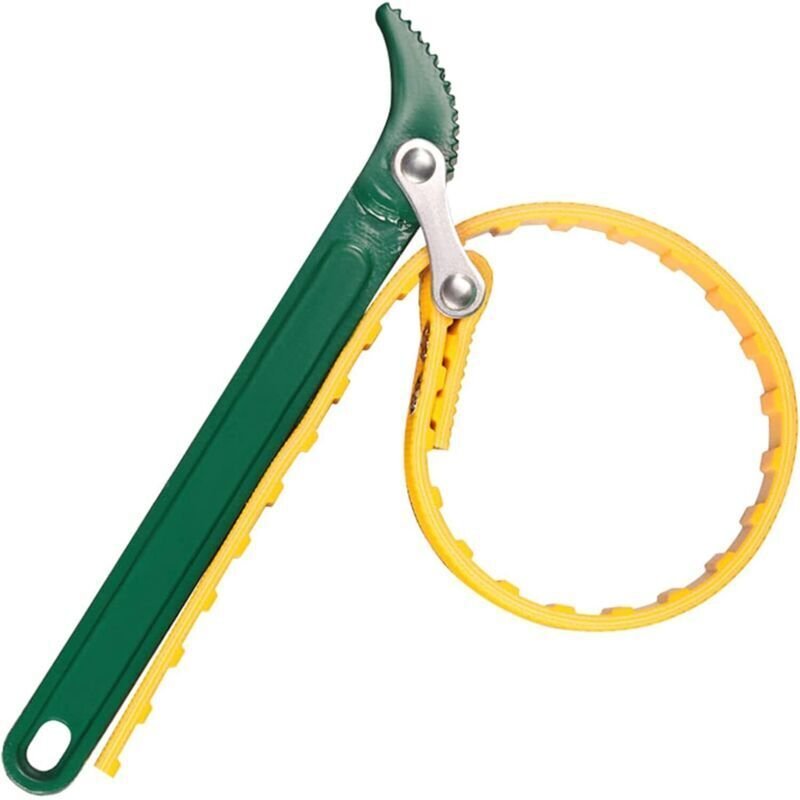Ölfilter-Gurtschlüssel - 20 cm - Multifunktional - Gummigurtschlüssel - Ratschenschlüssel für Flaschenöffner, verstellba...