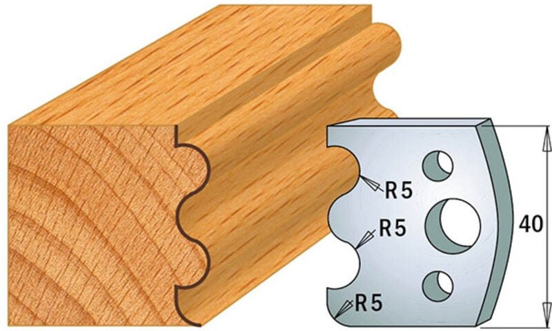690.006 Paar SP-Messer 40x4mm