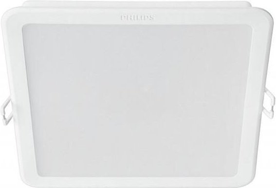 Philips - led Downlight Einbaustrahler 17W Slim Eckig Meson Schnitt 150x150 mm 3000K Warmweiß