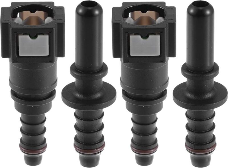 7,89 mm bis 8 mm gerader Auto-Kraftstoffschlauch-Schnellverschluss-Anschluss, 2er-Set
