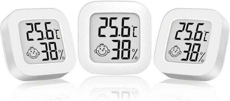 Innenthermometer, Innenhygrometer, Mini-Hygrometer, digitales Außenthermometer, Innenthermometer für Zuhause, Terrarium,...