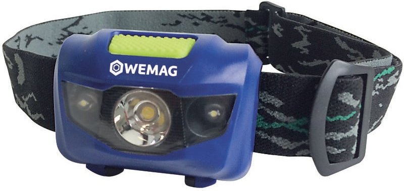 Kopflampe led 60x45x40mm, 83g - Wemag