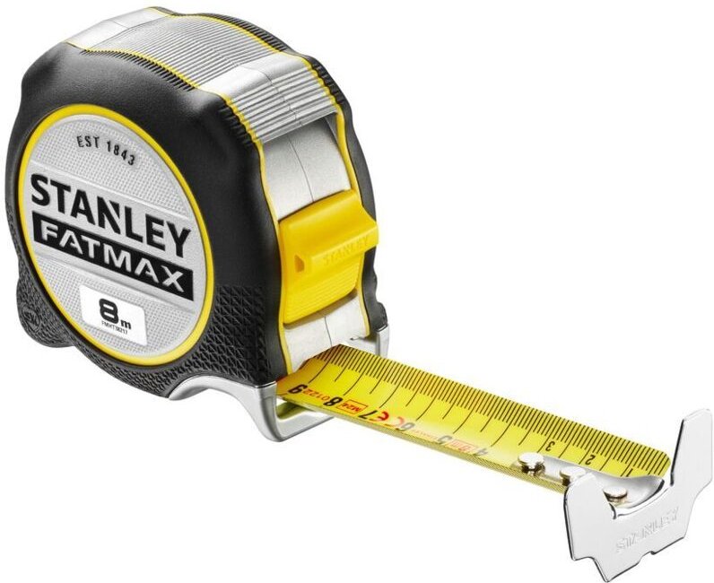 Thumbnail - Stanley Rollbandmaß FatMax Xtreme 8 m-32mm Bandbreite, Genauigkeit ii, Fingerbremse, doppelseitige Skalierung