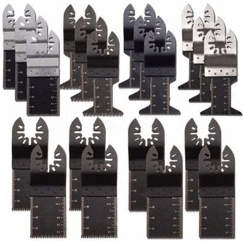 20 Stück professionelle Multifunktions-Oszillationssägeblätter für Holz/Metall/Kunststoff mit Schnellverschluss