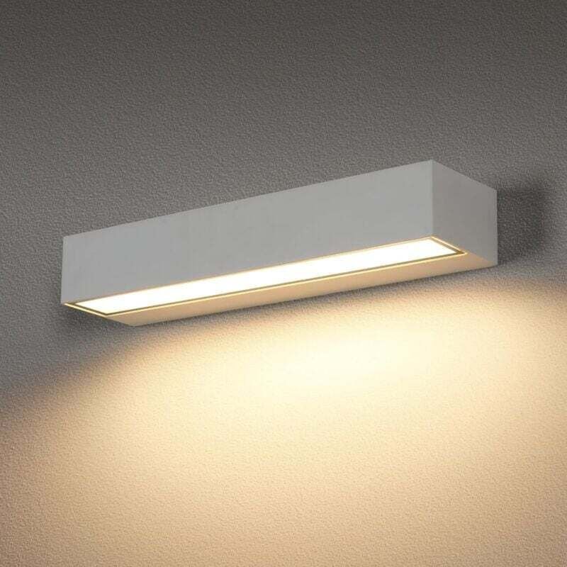 COMELY 16W LED-Außenwandleuchte, wasserdichte IP65-moderne Außenwandleuchte, 3000K Warmweiß, weiße Außenwandleuchte 30CM