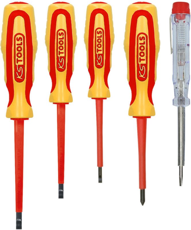 Ks Tools ergotorque vde Schraubendreher-Satz, PH+Schlitz, 5-tlg - 117.0540