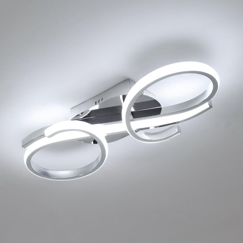 COMELY® Moderne LED-Deckenleuchte, 36 W Deckenlampe, 6500 K Kaltweißes Licht, Deckenleuchte im Modedesign für Wohnzimmer...