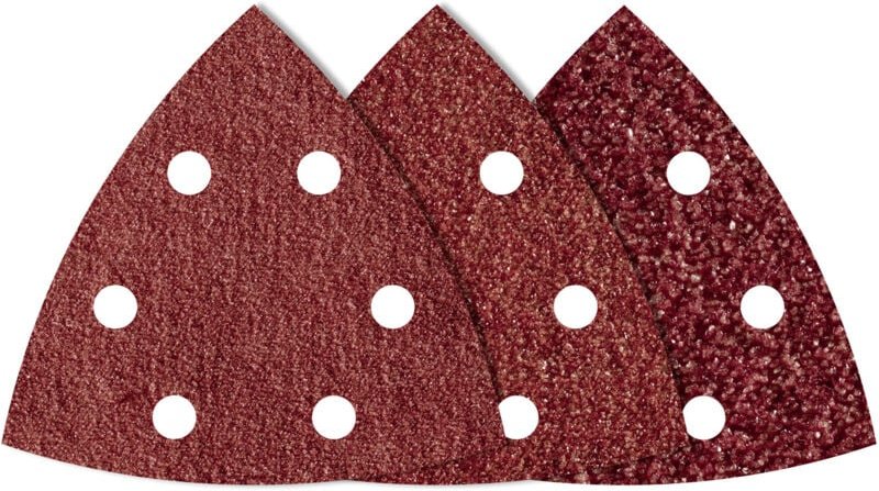 Haftschleifblätter K60 K120 K240 105 mm 20 Stück für Deltaschleifer - Wolfcraft