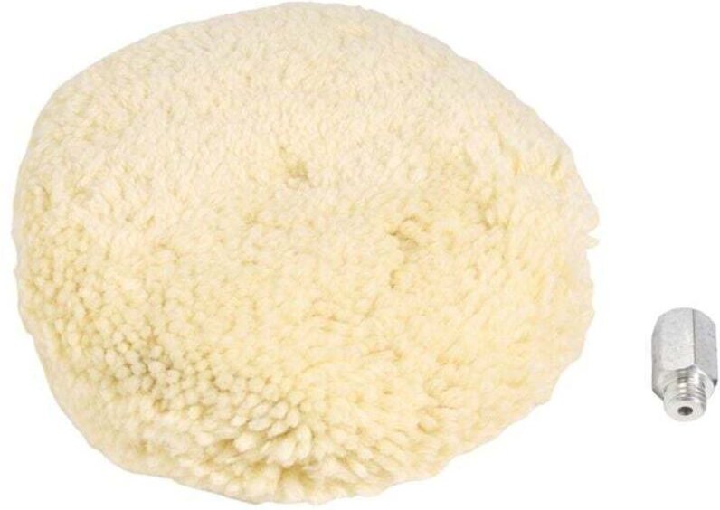 7-Zoll-Doppelseitiges Wollpolierpad mit 5/8-Zoll-Schraube (1 Stück)