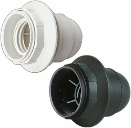Electro Dh - Lampenfassung E27 mit Schraube und Unterlegscheibe In Blisterpackung Farbe Schwarz 4 a 250 v Elektro dh. 12...