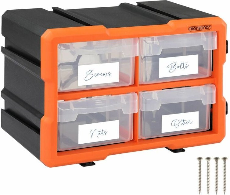 Monzana Kleinteilemagazin Sortimentskasten erweiterbar verschiedene Größen Sortierbox für Kleinteile Aufbewahrungsbox 8 ...