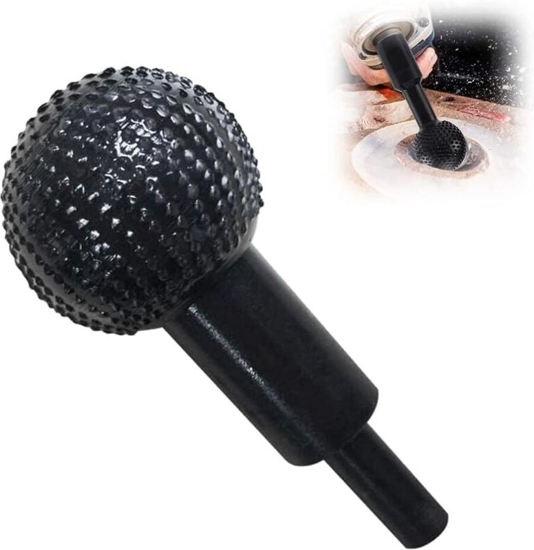 Kugelfräser Ø 40 mm, Kugelraspel für Bohrer, Werkzeug zur Holz- und Metallbearbeitung, Kugelschleifkopf