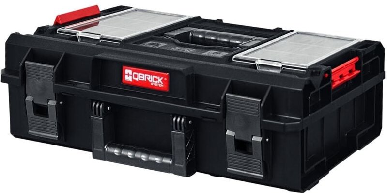 Qbrick System one 200 2.0 Profi Werkzeugkoffer modularer Organizer 585 x 385 x 190 mm 15,4 l stapelbar IP66