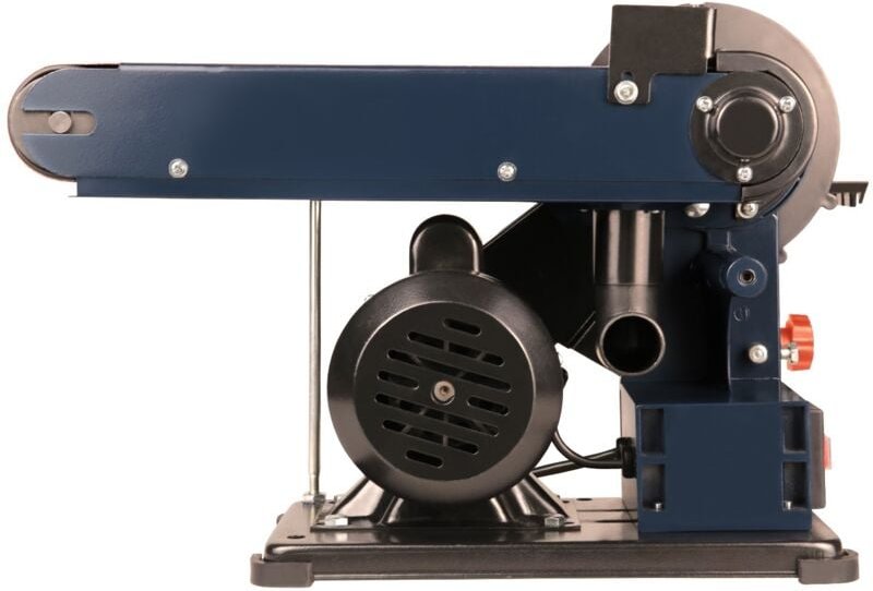 Bandschleifmaschine – 350W – 150mm - Einschl. 2 Schleifbänder (P80 & P120) und 2 Schleifscheiben (P80 & P120) - Ferm