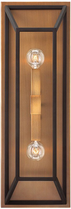 Fulton - 2 Licht Innenwandleuchte Bronze, E14 - Elstead