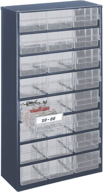 1224-02 Schubladenschrank (l x b x h) 306 x 150 x 552 mm Anzahl Fächer: 24 Inhalt 1 St. - Raaco