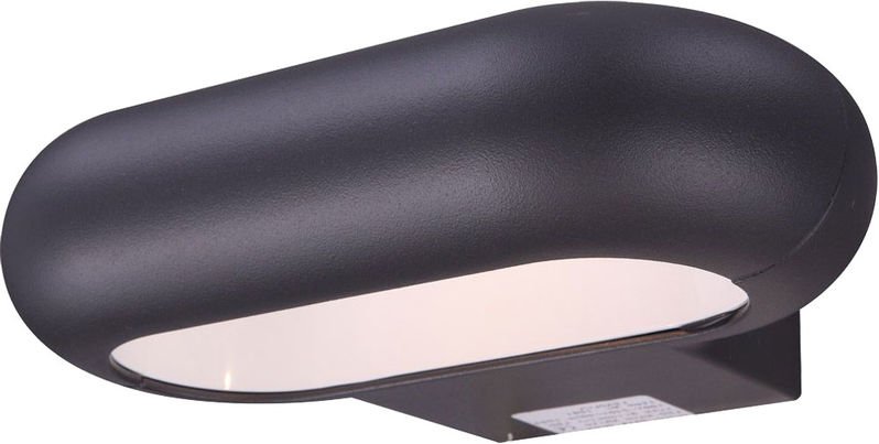 Etc-shop - Wandleuchte Außenlampe Fassadenleuchte led Haustürlampe, abwärts leuchtend, Aluminium grau, BxH 22x5,6 cm, Gl...