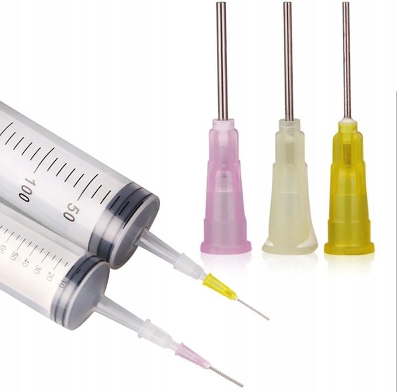 Gerade Dosiernadel 26G 0,23 mm Grau